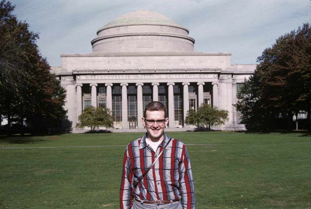 Me in front of MIT dome